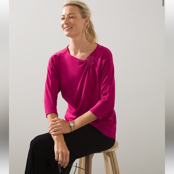 Chico’s Dolman Detail Top Size 3 - Picture 1 of 12